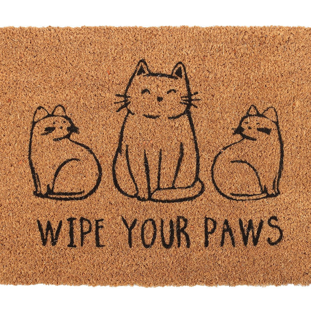 Natural Wipe Your Paws Cat Doormat