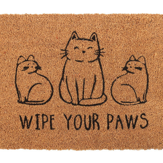 Natural Wipe Your Paws Cat Doormat