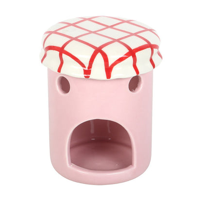 Strawberry Jelly Jar Oil Burner and Wax Warmer