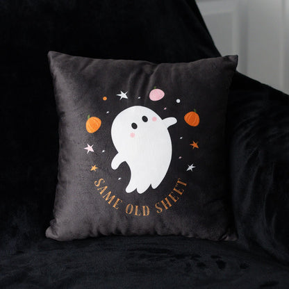 Square Same Old Sheet Ghost Cushion 35cm