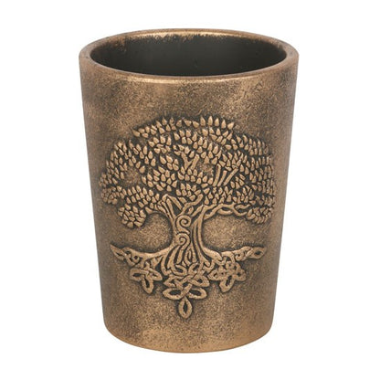 Terracotta Bronze Pot - Tree of Life