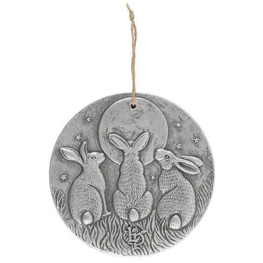 Silver Effect Moon Shadows Plaque