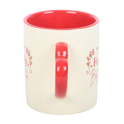For My Best-Tea Mug with Heart Handle