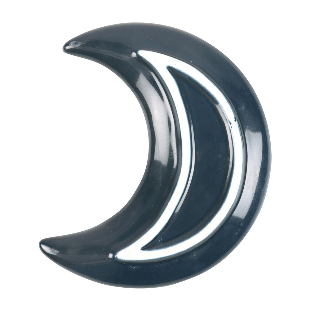 Crescent Moon Night Owl Ceramic Trinket Dish
