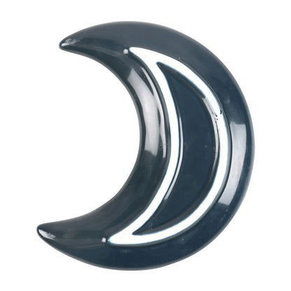 Crescent Moon Night Owl Ceramic Trinket Dish