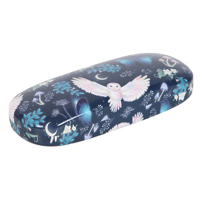 Night Flight Owl Print Glasses Case