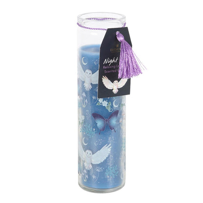 Night Owl Lavender Glass Tube Candle