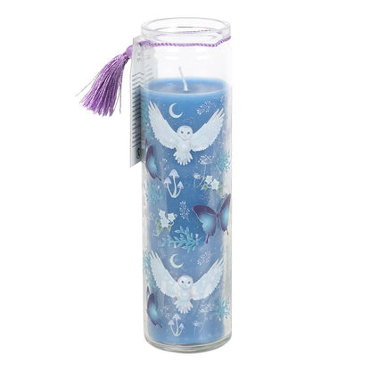 Night Owl Lavender Glass Tube Candle