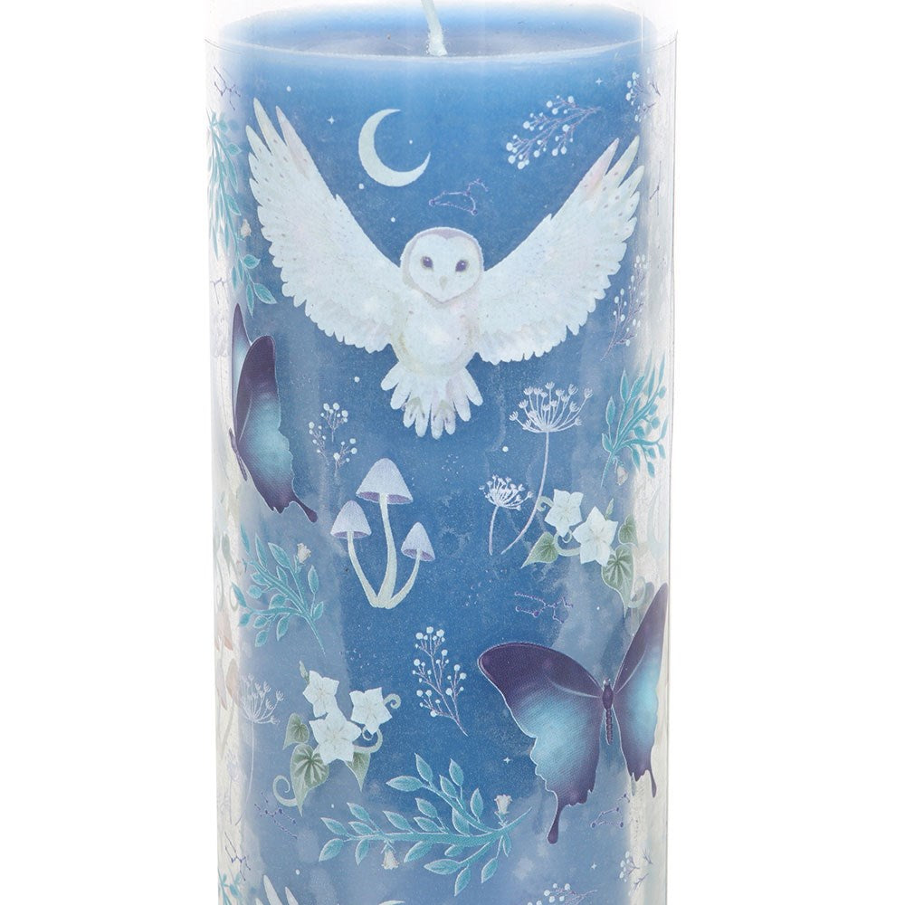 Night Owl Lavender Glass Tube Candle