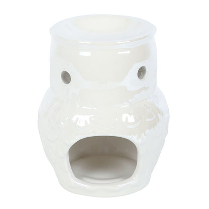 Owl Shaped Iridescent Oil Burner and Wax Warmer