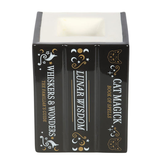 Black Cat Book of Spells Oil Burner and Wax Warmer