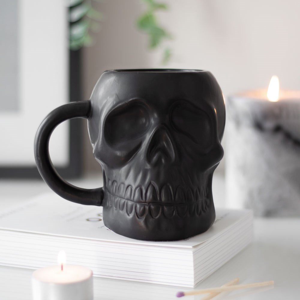 Black Skull Design Mug