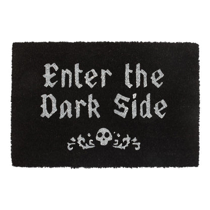 Black Enter The Dark Side Coir Doormat