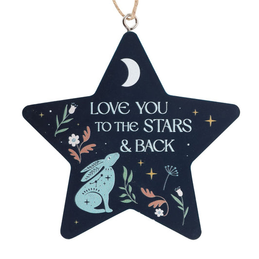 Love You to the Stars and Back Hare Hanging Decoration