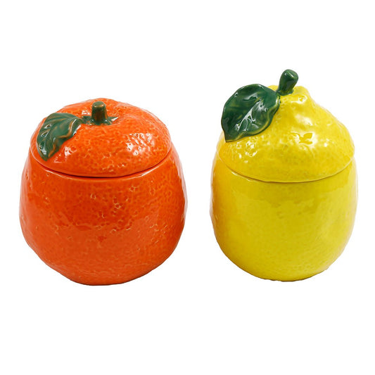 Lemon and Orange Storage Jar