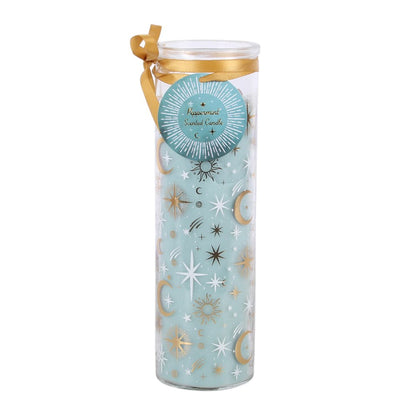Blue Pastel Skies Peppermint Tube Candle