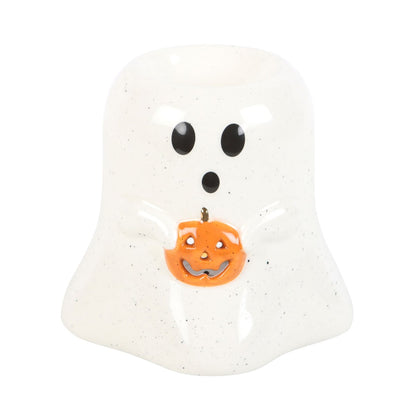 Ghost Oil Burner With Pumpkin