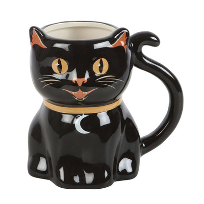 Black Cat Shaped Mug