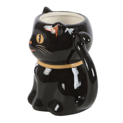 Black Cat Shaped Mug