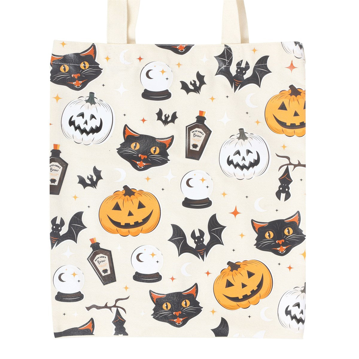 Spooky Cat and Pumpkin Tote Bag