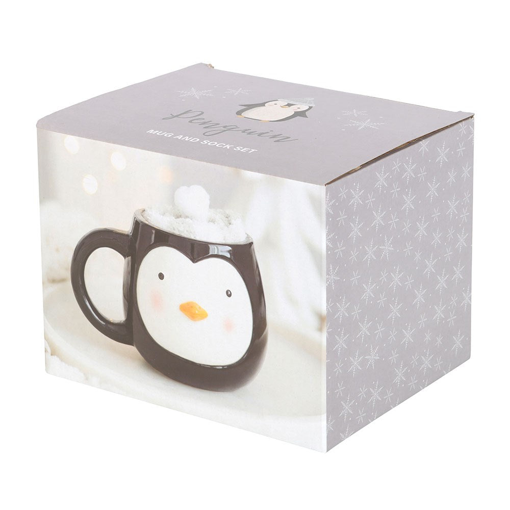 Penguin Mug and Socks Set