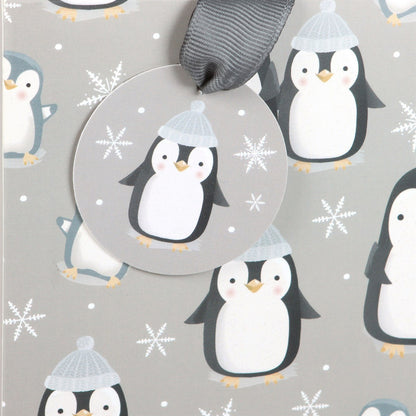 Medium Winter Penguin Gift Bag