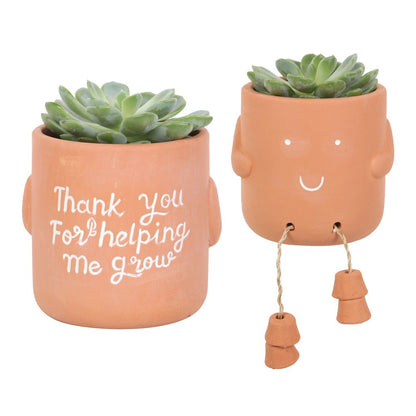 Terracotta Plant Pot Pal - Thank You