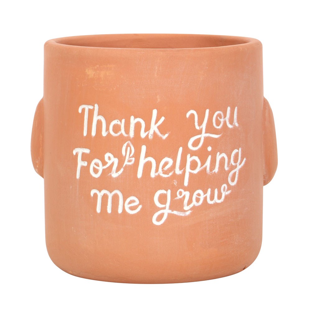 Terracotta Plant Pot Pal - Thank You