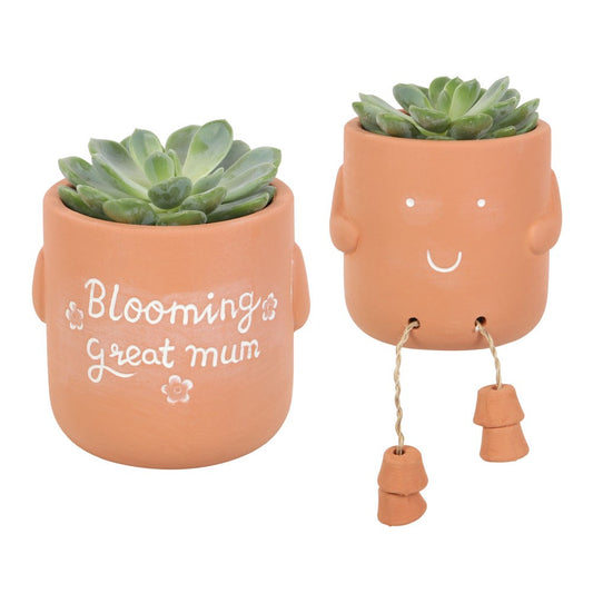Terracotta Plant Pot Pal - Great Mum