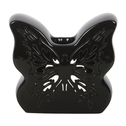 Black Cut-Out Butterfly Oil Burner