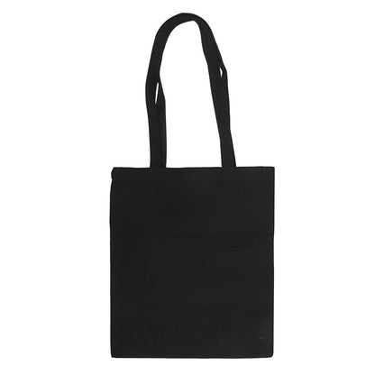 Checkerboard Print Polycotton Tote Bag with Enamel Heart Pin Badge