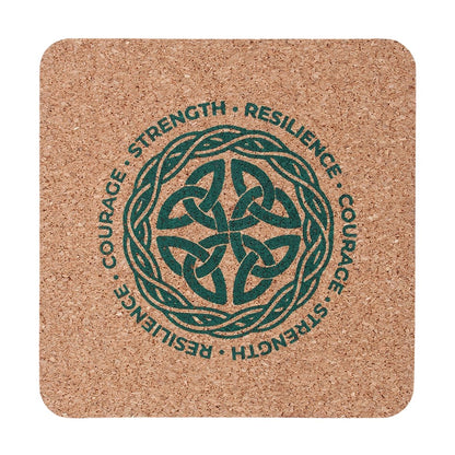 Celtic Shield Knot Lowball Glass with Coaster