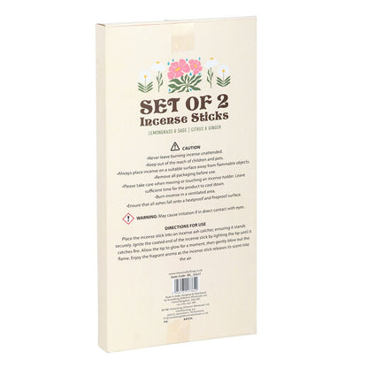 Set of 2 No Rain, No Flowers Incense Stick Packs
