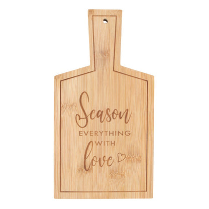 Season Everything With Love' Bamboo Serving Board (H26.5 cm)