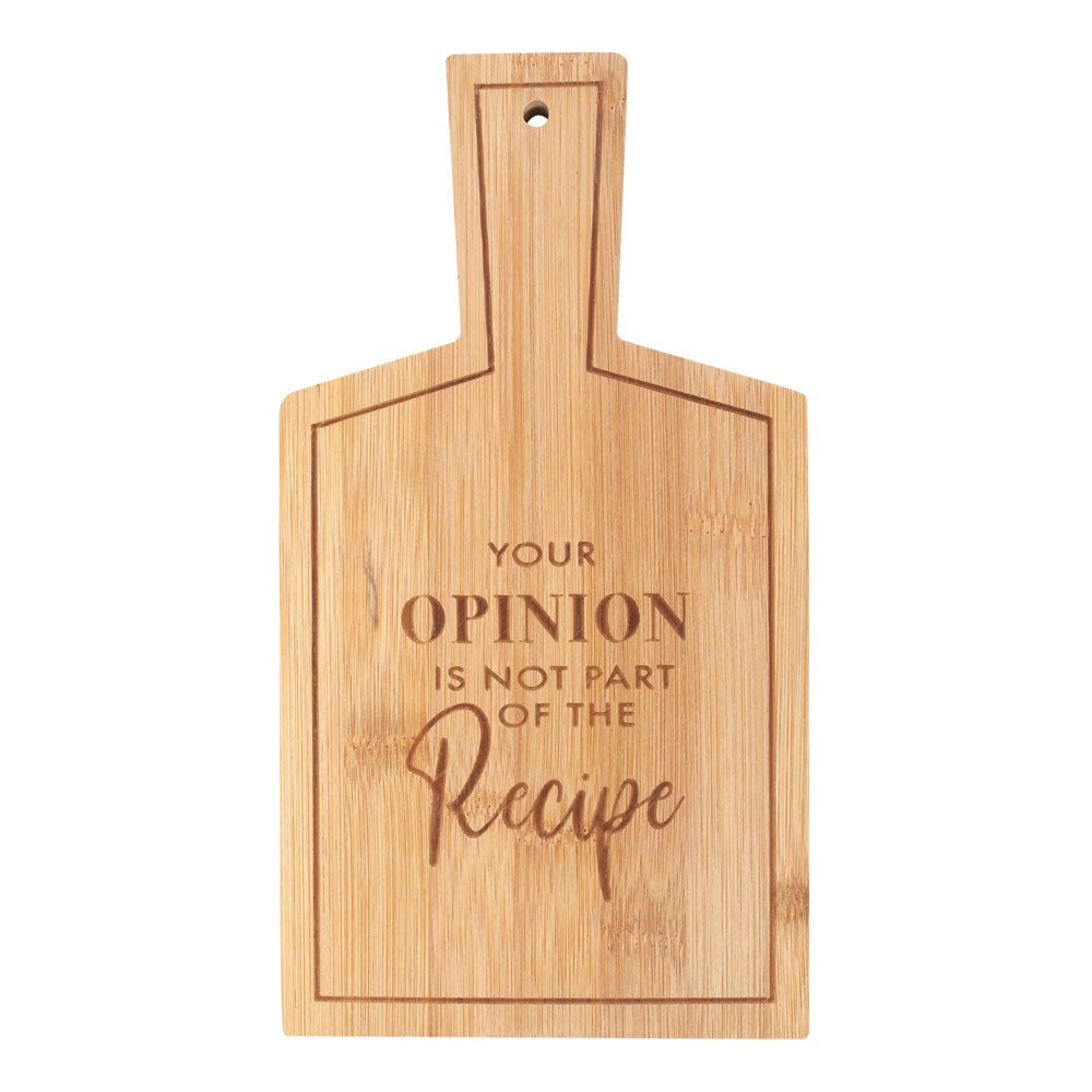 Your Opinion' Bamboo Serving Board (H26.5 cm)