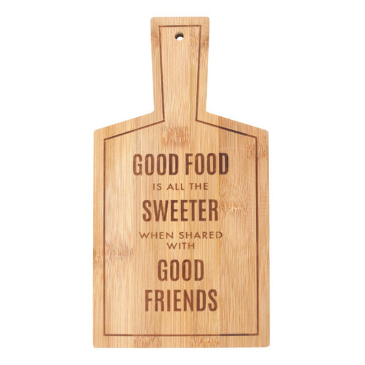 'Good Food' Bamboo Serving Board (H26.5 cm)