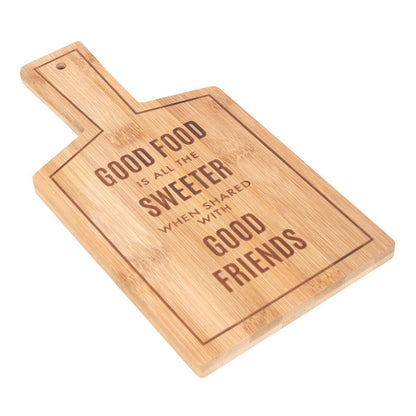 'Good Food' Bamboo Serving Board (H26.5 cm)