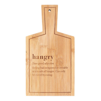 Bamboo 'Hangry' Serving Board. (H26.5 cm)