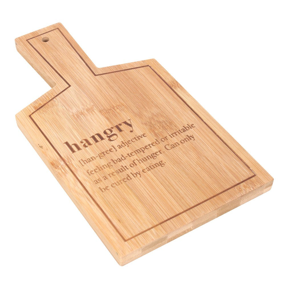 Bamboo 'Hangry' Serving Board. (H26.5 cm)