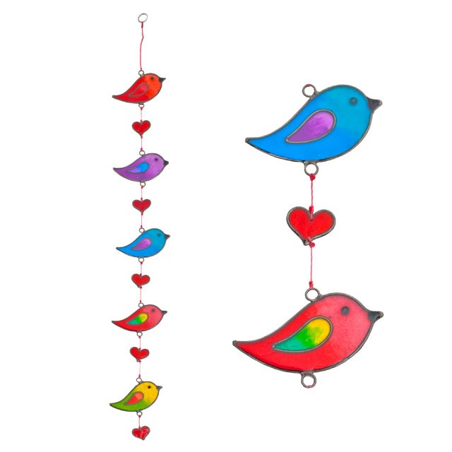 String of 5 Birds Suncatcher