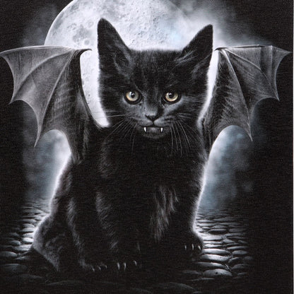 Bat Cat Canvas Plaque by Spiral Direct