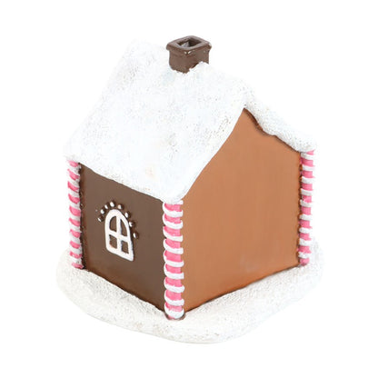 Pink Gingerbread House Incense Cone Burner