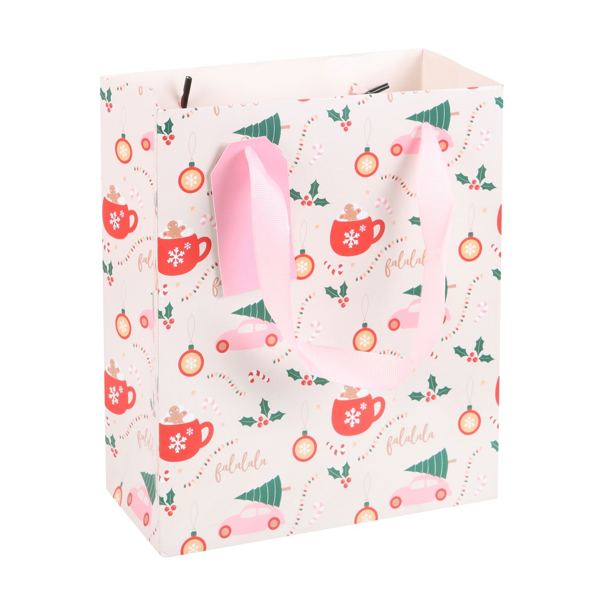 Medium Sugarplum Fun Christmas Print Gift Bag