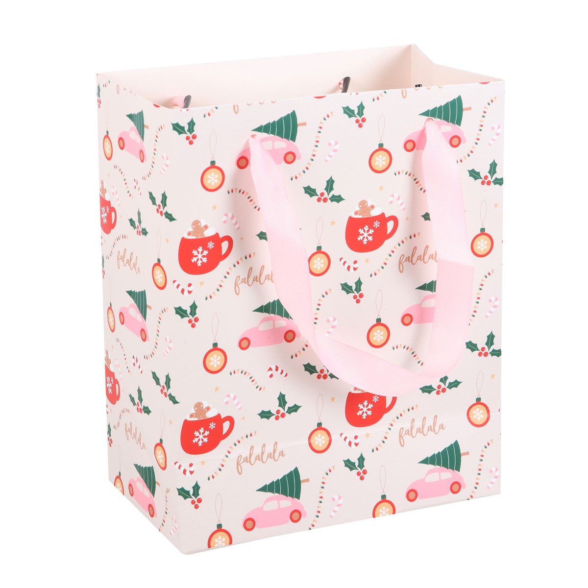 Medium Sugarplum Fun Christmas Print Gift Bag