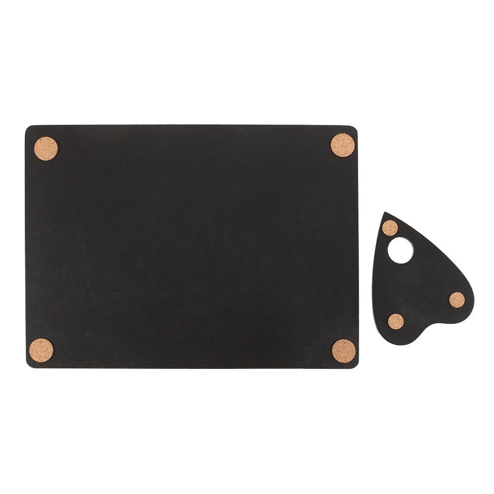 Black Talking Board Placemat and Coaster