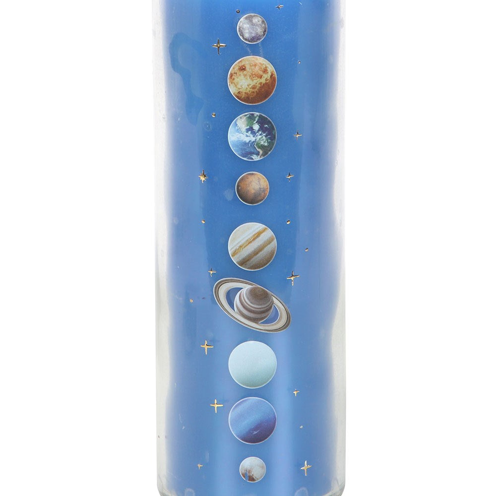 Solar System Cedar Scented Tube Glass Candle