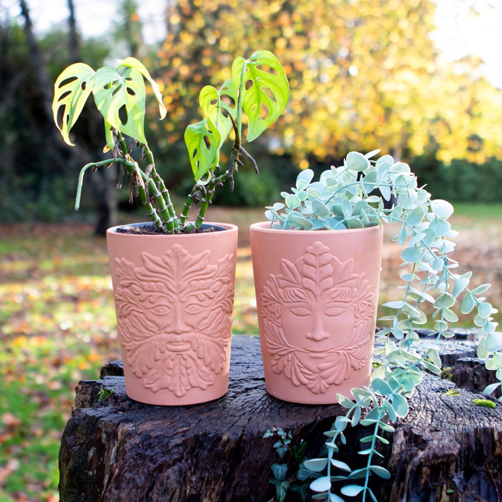 Green Man Terracotta Plant Pot