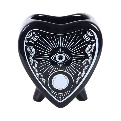 Black Planchette Flower Vase