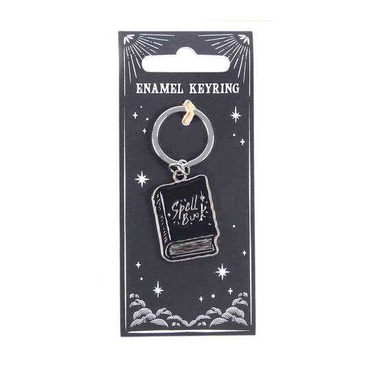 Black Spell Book Keyring