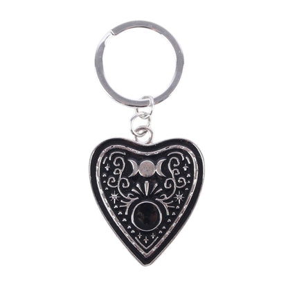 Black Planchette Keyring